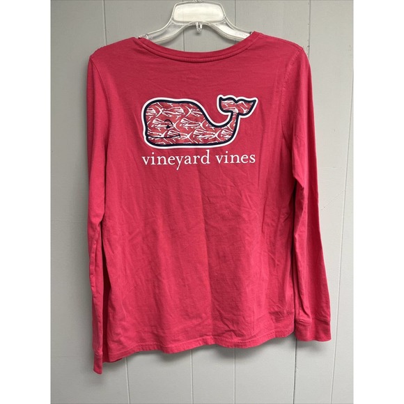 Vineyard Vines Tops - Vineyard Vines Size S Small Pink Front Pocket Long Sleeve Shirt‎ 100% Cotton